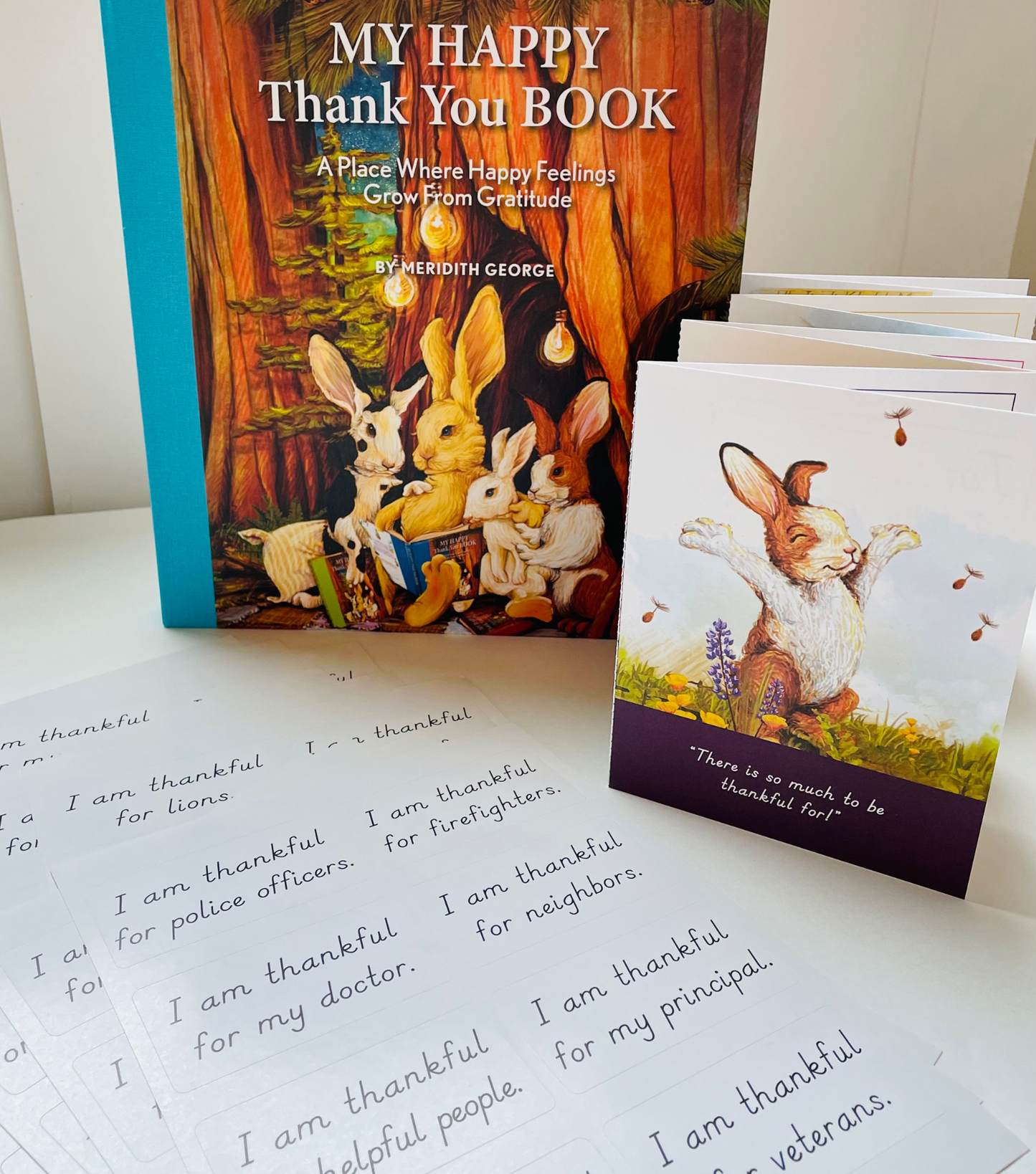 BUNDLE Discount 20%  My Happy Thank You Book Journal, Full Set Of 96 Stickers, Say Something Good Friendship Cards